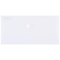 Mapa PP protectie documente DL landscape, inchidere cu capsa, 10/set, DONAU - transparent