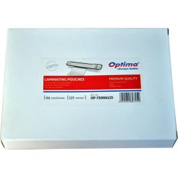Folie de laminat Folie pentru laminare, A6 (111 x 154 mm), 125 microni 100buc/top Optima