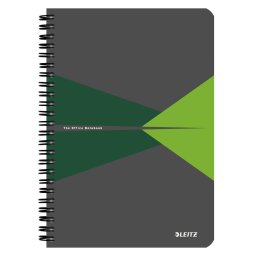 Caiet de birou LEITZ Office, carton, A5, cu spira, dictando - verde