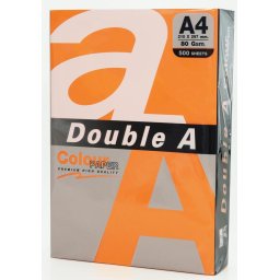 Hartie color pentru copiator A4, 80g/mp, 100coli/top, Double A - saffron intens