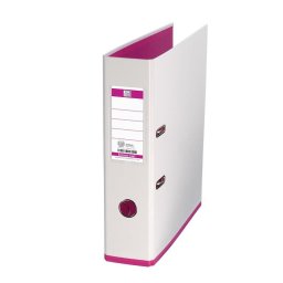 Biblioraft A4, plastifiat PP/PP, 80 mm, OXFORD MyColour - alb/roz