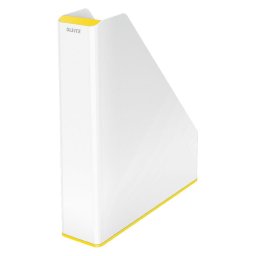 Suport vertical LEITZ WOW, pentru documente, PS, A4, culori duale, alb-galben
