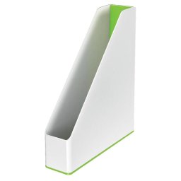 Suport vertical LEITZ WOW, pentru documente, PS, A4, culori duale, alb-verde