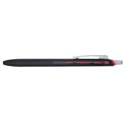 Pix PENAC X-Beam XBM-107, rubber grip, 0.7mm, clema metalica, corp negru - scriere rosie
