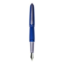 Stilou Diplomat Aero, cu penita M, aurita 14kt. - blue