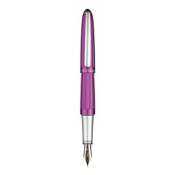 Stilou Diplomat Aero, cu penita M, aurita 14kt. - violet
