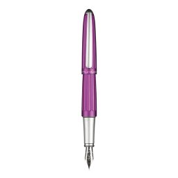 Stilou Diplomat Aero, cu penita M, din otel inoxidabil - violet