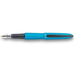Stilou Diplomat Aero, cu penita M, aurita 14kt. - turqouise
