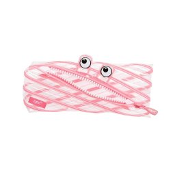 Penar Penar cu fermoar, ZIPIT Clear Monster - roz