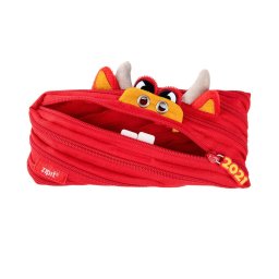 Penar Penar cu fermoar, ZIPIT Creature Monster Oscar - taur rosu