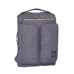 Rucsac Rucsac CATERPILLAR Code - Quest Commuter, material 420D hexagonal, 2 buzunare exterioare - gri inchi