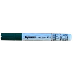 Marker cu vopsea Optima Paint 3710, varf rotund 4.5mm, grosime scriere 2-3mm - verde