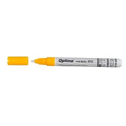 Marker cu vopsea Optima Paint 3713, varf rotund 2.0mm, grosime scriere 1.2mm - galben