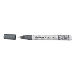 Marker cu vopsea Optima Paint 3713, varf rotund 2.0mm, grosime scriere 1-2mm - argintiu