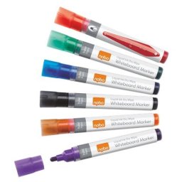 Marker Nobo pentru table si flipchart-uri, cerneala lichida, varf rotund 3 mm, 6 buc/cut