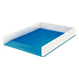 Accesorii birotica Tavita documente Leitz WOW, PS, A4, culori duale, alb-albastru