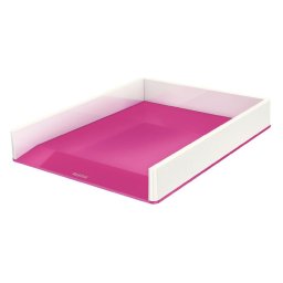 Accesorii birotica Tavita documente Leitz WOW, PS, A4, culori duale, alb-roz