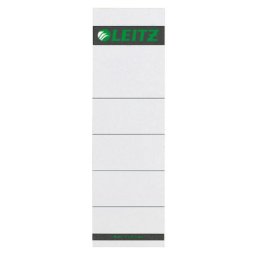 Accesorii birotica Etichete LEITZ pentru biblioraft, carton, 80 mm, 10 buc/ set, alb