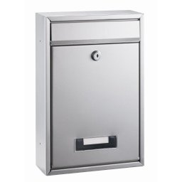 Accesorii birotica Cutie postala metalica, dimensiuni 32 x 21.5 x 8.5cm, ALCO - argintie