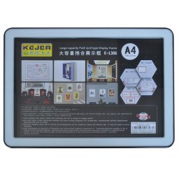 Accesorii birotica Display nume din plastic, 297 x 210mm, KEJEA - negru