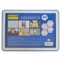 Accesorii birotica Display nume din plastic, 297 x 210mm, KEJEA - albastru