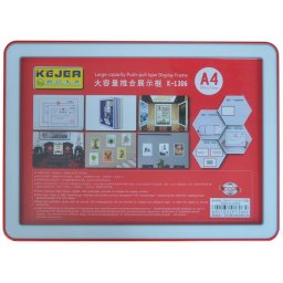 Accesorii birotica Display nume din plastic, 297 x 210mm, KEJEA - rosu