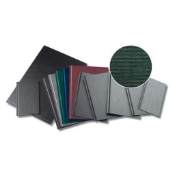 Accesorii birotica Coperti rigide A4, structura panzata, 20 buc/set, Metal-BIND OPUS Classic - verde