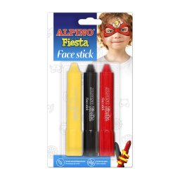 Articole pentru scoala Creioane machiaj, 3 cul/blister, ALPINO Fiesta - Boys