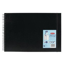 Articole pentru scoala Caiet pentru schite si desen DERWENT Professional, A3, cu spira, 56 coli, 165 gsm, mapa inclusa, har