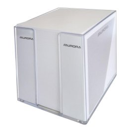 Articole pentru scoala Cub hartie alba 9x9x9cm, cu suport plastic, AURORA