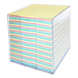 Articole pentru scoala Cub hartie color 9x9x9cm, cu suport plastic, AURORA