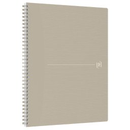 Caiet cu spirala A4+, OXFORD Origins, 70 file-90g/mp, Scribzee, coperta PP - dictando - nisip
