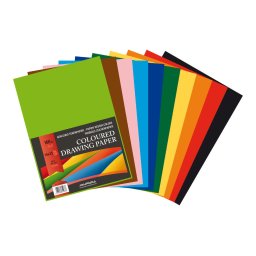 Articole pentru scoala Carton color A4, 160g/mp - 250 coli/top, AURORA Raphael - 10 culori intense