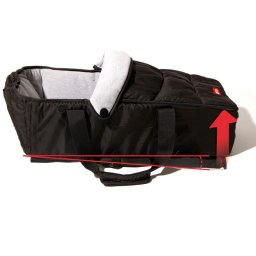 Patut Patut portabil NIKIDOM, pentru carucior bebelusi, material soft - negru