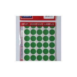 Accesorii birotica Etichete autoadezive color, D 8 mm, 750 buc/set - verde