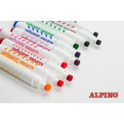 Articole pentru scoala Set 12 stampile, diverse forme, cutie carton, ALPINO Duo Stamper