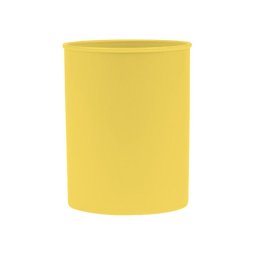 Accesorii birotica Suport plastic, cilindric, pentru instrumente de scris, D78mm, H-10cm, DONAU Life - galben pastel