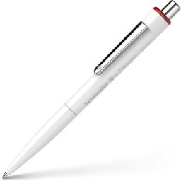 Pix SCHNEIDER K3 Bio, clema metalica, corp negru, plastic bio, amprenta neutra CO2 - scriere rosie