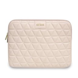 Geanta de umar Guess pentru Laptop de 13 inch, Matlasata, Piele ecologica, Roz