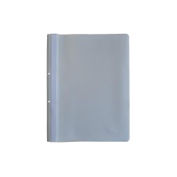 Dosar plastic PP cu sina, cu gauri, grosime 120/180 microni, 10 buc/set, Optima - alb