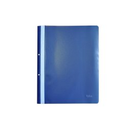 Dosar plastic PP cu sina, cu gauri, grosime 120/180 microni, 10 buc/set, Optima - bleumarin