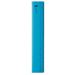 Accesorii birotica Rigla flexibila din plastic, 30cm, ALCO - albastru transparent
