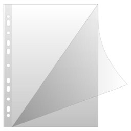 Accesorii birotica Folie protectie "L" pentru documente A4, 150 microni, 50 buc/set, DONAU - cristal