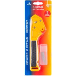 Accesorii birotica Cutter Artiglio SX-783 - pt. desfacut cartoane, taiat folie stretch si chingi plastic, 3 rezerve
