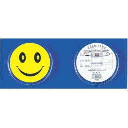 Accesorii birotica Ecuson plastic KEJEA - Smile, forma rotunda , cu ac si clips, D55mm