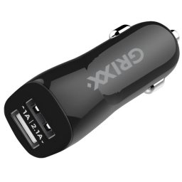 Accesorii birotica Incarcator auto, GRIXX Optimum - 2 x USB 3.1A - alb