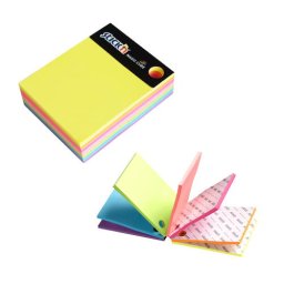 Accesorii birotica Magic cube color 101 x 76 mm, 280 file, Stick"n - 7 culori neon