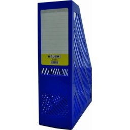 Suport vertical plastic pentru cataloage, 75mm, KEJEA - albastru