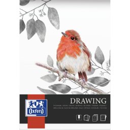 Articole pentru scoala Bloc de desen OXFORD Drawing, A4, 40 file - 160g/mp, coperta carton - design pasare
