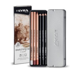 Articole pentru scoala Set creioane pentru desene si schite, 6 buc/set, LYRA Rembrandt